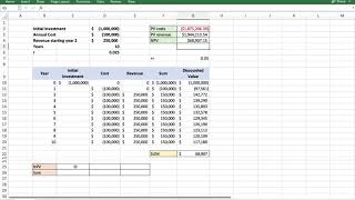 Three Ways to Calculate Present Value PV in Excel [upl. by Eihs]