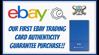 Our First Ebay Trading Card Authenticity Guarantee Purchase [upl. by Ecnerual845]