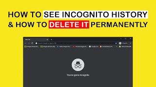 How to see Google Chrome incognito history amp how to delete it [upl. by Elacim]