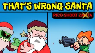 Friday Night Funkin Oh No Which One Do I Shoot  Pico Shoots Wrong Santa FNF Zanta ModHard [upl. by Akessej]