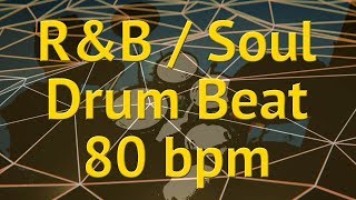 RampB Drum Beat 80bpm  Backing Track  JB Songwriter Drum Tracks 10 [upl. by Bekha]