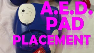 AED Pad Placement  How to Use Defibrillator Pads [upl. by Akcirret915]