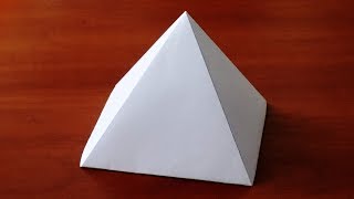 How to make Paper Pyramid  very easy   DIY Crafts [upl. by Acinoev]