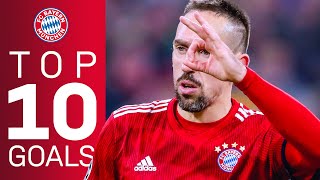 Franck Ribéry  Top 10 Goals for FC Bayern [upl. by Kirsten524]