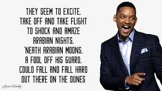 Will Smith  Arabian Nights Lyrics [upl. by Ainotna]