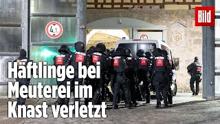 Gefängnismeuterei Polizei stürmt Knast in Thüringen  JVA Untermaßfeld [upl. by Jobye]