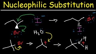 Nucleophilic Substitution Reactions  SN1 and SN2 Mechanism Organic Chemistry [upl. by Einahpit]