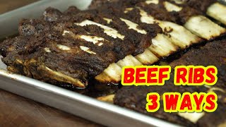 BEEF RIBS 3 WAYS  Ninong Ry [upl. by Ynohtnakram]