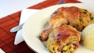 Töltött csirkecomb videó recept Stuffed Chicken Thighs [upl. by Henke]