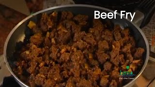 The most popular Beef Fry of Kerala  NonVegetarian Medium Spicy Dish  Kerala Culinary Tourism [upl. by Spillar]