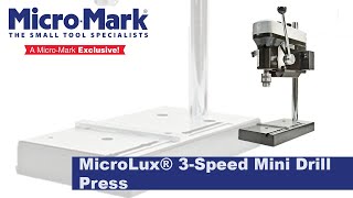 MicroLux® 3 Speed Mini Drill Press Unboxing and Optional Accessories from MicroMark [upl. by Winikka]