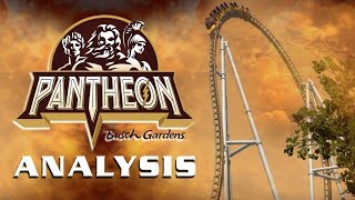 Pantheon Analysis New for 2022 Busch Gardens Williamsburg Roller Coaster [upl. by Berhley821]