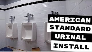 AMERICAN STANDARD URINAL INSTALLATION [upl. by Nylsoj]